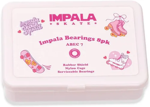 Vista 4 de Impala Rodamientos ABEC 7 PK - Patines de ruedas unisex, color rosa (rosa), talla única