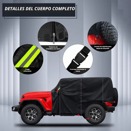 Vista 3 de Cubierta de cabina para Jeep Wrangler de 2 puertas 1987-2025 y superior