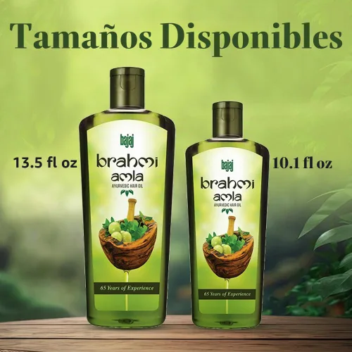 Vista 5 de Bajaj Brahmi Amla Aceite para el Cabello (Enriquecido con Brahmi Ayurvédico) 13.5 fl oz
