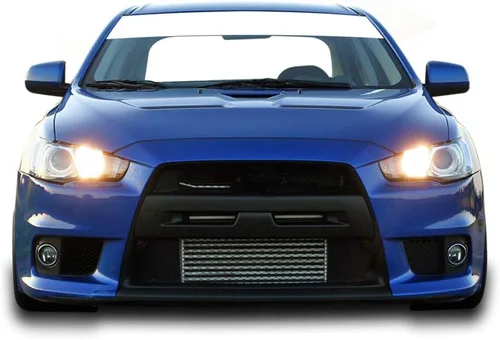 Vista 3 de Tira adhesiva parasol para parabrisas compatible con Mitsubishi EVO X 2007-2016, Negro