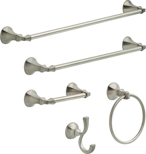 Vista 2 de Delta Faucet 76435-SS Ashlyn Towel Hook, Stainless (Pack of 3)