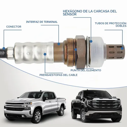 Vista 3 de 234-4587 Sensor de oxígeno O2 Sensor 2 piezas para Chrysler 300 2005-2012, sensor de oxígeno O2 para Dodge Avenger 2008-2010, para Jeep