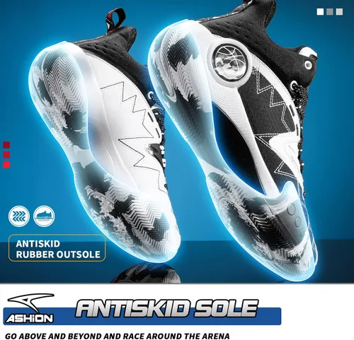 Vista 6 de ASHION Zapatos de baloncesto antideslizantes para niños