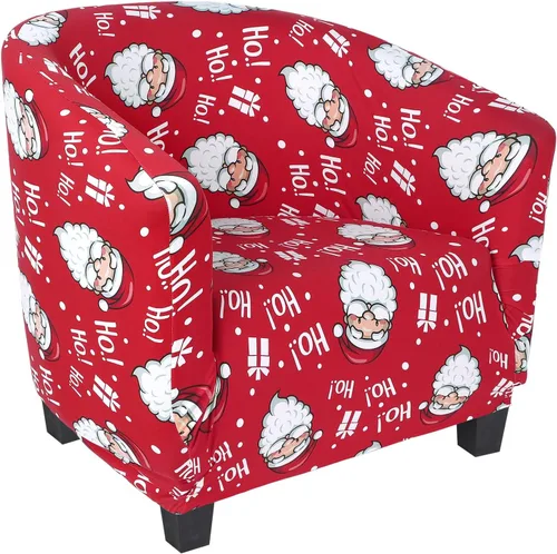 Vista 32 de SearchI Funda Elástica para Silla Club, Fundas Elásticas para Silla Barrel, Fundas Estampadas para Silla Tub, Funda de Elastano Suave para Sillón
