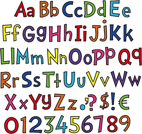 Vista 11 de Tenare Juego de 134 letras de 5 pulgadas, letras del alfabeto de graduación, números del alfabeto, recortes de letras para regalos de estudiantes