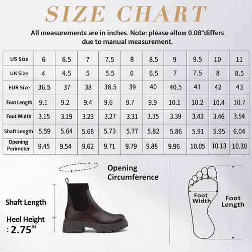 Vista 3 de Jeossy Botines 9610 para mujer, con plataforma Chelsea, tacón grueso, suela elástica