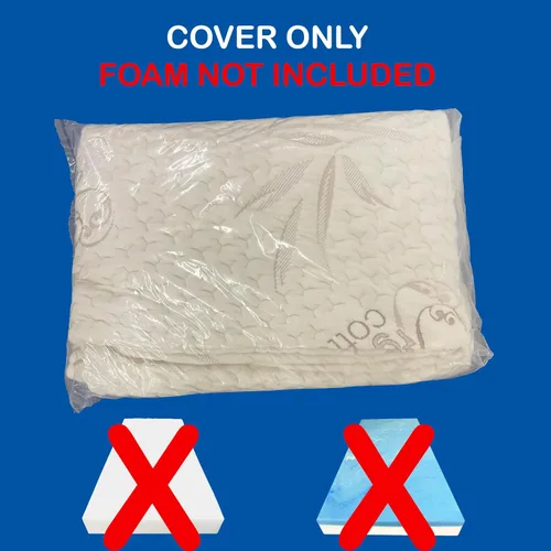 Vista 2 de FoamRush Funda de colchón de 4 x 28 x 72 pulgadas, suave, ajustada, con cremallera, algodón premium, impermeable, parte inferior antideslizante