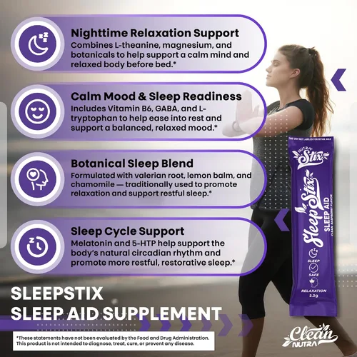 Vista 5 de Sleep Aid Melatonina Polvo triptófano glicina raíz de valeriana magnesio para el sueño bálsamo de limón L teanina glicinato de magnesio zinc ayuda
