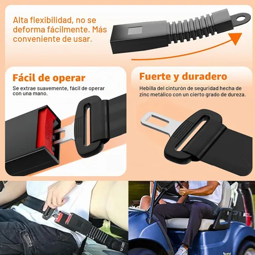 Vista 2 de CLUBRALLY Golf Cart Seat Belts, 40" Retractable Universal Seat Belts Kit for Club Car EZGO Yamaha 2 Set/4 Set