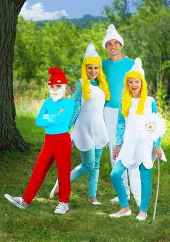 Vista 5 de Disfraz de Papa Pitufo para Niños Multicolor