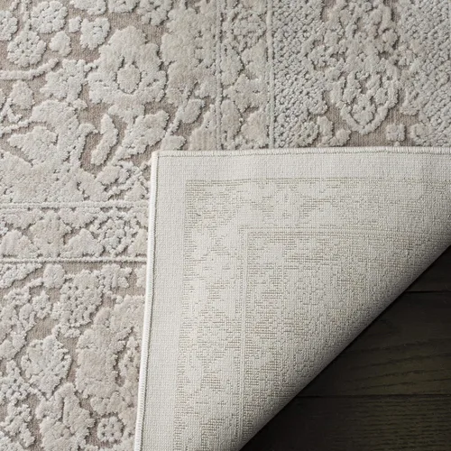 Vista 4 de SAFAVIEH Reflection Collection - Alfombra decorativa, 2 pies 3 pulgadas x 3 pies, color beige y crema, no desprende pelusa y es fácil de limpiar