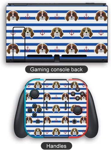 Vista 3 de Beagle Dog Switch Skin - Adhesivo de piel con bonito patrón de envoltura completa, compatible con Switch Lite