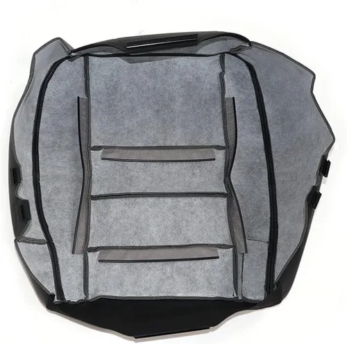 Vista 7 de GXARTS Funda de Asiento de Cuero de Repuesto Inferior del Lado del Conductor Delantero Negro Compatible con Ford F250 F350 F450 F550 2003 2004 2005
