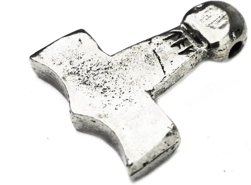Vista 3 de Viking Mjolnir Thors Hammer - Colgante de peltre