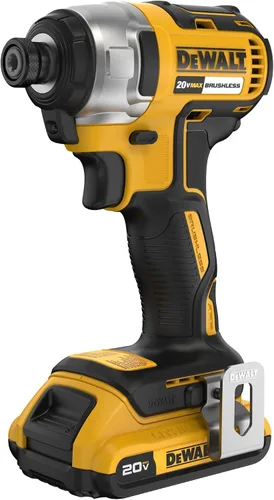 Vista 5 de DEWALT Atornillador de Impacto 20V MAX, 1/4 Pulgada, Batería y Cargador Incluidos (DCF787D1)