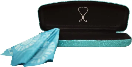 Vista 28 de La original e impresionante caja de gafas de concha dura, para mujer, de Spunky Soul Recubierto por un suave brillo Paño de limpieza