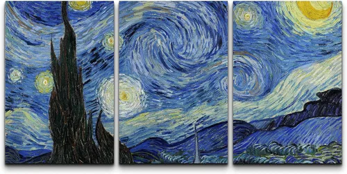 Vista 159 de wall26 Lienzo enmarcado para pared, juego de arte con flores de almendra de Vincent Van Gogh, naturaleza, ilustraciones de área silvestre, bellas