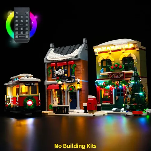 Vista 2 de BrickBling Luz LED - Compatible con Lego 10308, idea de regalo - Versión de control remoto