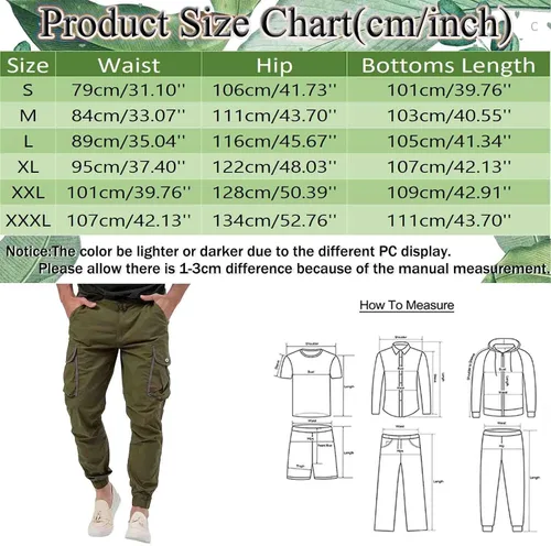Vista 6 de Pantalones de trabajo impermeables para hombre, pantalones cargo vintage para hombre, pantalones de trabajo grandes y altos, pantalones deportivos