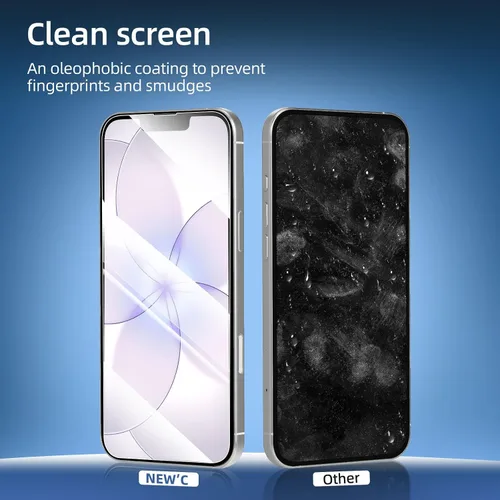 Vista 71 de NEW'C Paquete de 3 protectores de pantalla de privacidad para iPhone Air/iPhone 17 Air (6.5 pulgadas), película de vidrio templado antiespía