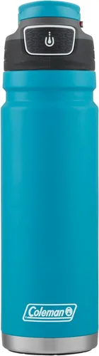 Vista 9 de Coleman Autoseal FreeFlow - Botella de agua de acero inoxidable, color negro, 24 onzas