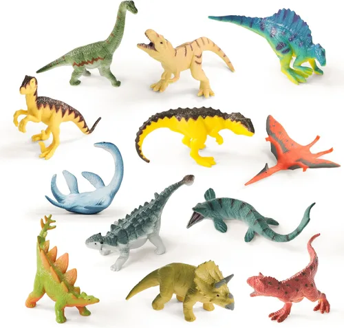 Vista 9 de RECUR Figuras de animales de gatos y perros, figura en miniatura para tartas, 100% pintada a mano, mini figura de mascotas para niños, 12