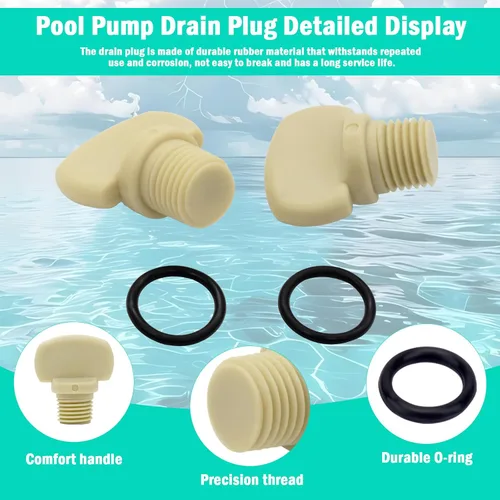 Vista 3 de 071131 Reemplazo de tapones de drenaje para bomba de piscina para Whisperflo e Intelliflo