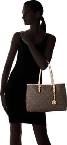 Vista 6 de Michael Kors Jet Set viaje Signature café Grande bolsa Bolso 30t3gtvt7b-200
