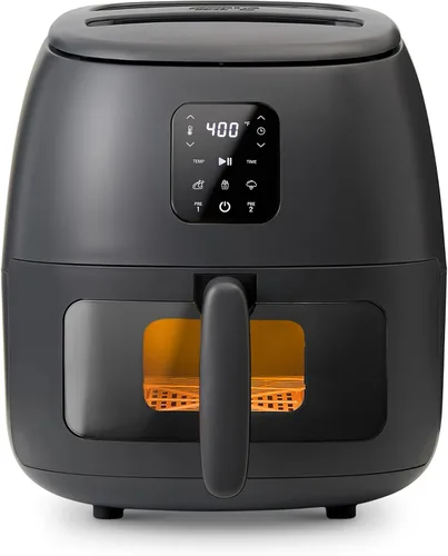 Vista 7 de Dash Tasti-Crisp - Freidora de aire digital, 2.6 cuartos de galón, color rojo