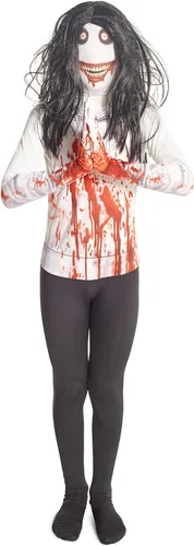 Vista 7 de Morphsuits Disfraz de Jeff The Killer para niños, disfraz de cuerpo aterrador, disfraces aterradores para niños, niños