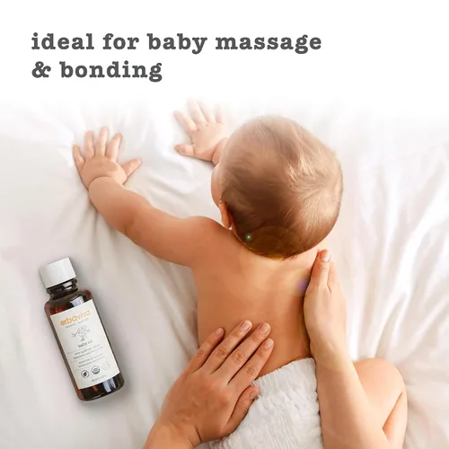 Vista 4 de erbaviva Aceite para bebés, 4 onzas líquidas