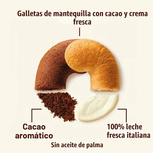 Vista 4 de Mulino Bianco Abbracci - Galletas italianas, caja