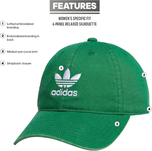 Vista 2 de adidas Originals Gorra ajustable de ajuste relajado para mujer