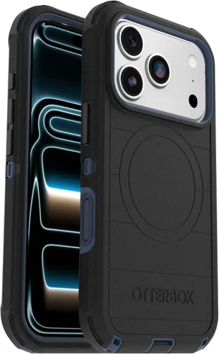 Vista 34 de OtterBox Funda para iPhone 17 Defender Pro Series - Negro - Funda para iPhone resistente, resistente y duradera, se ajusta a MagSafe