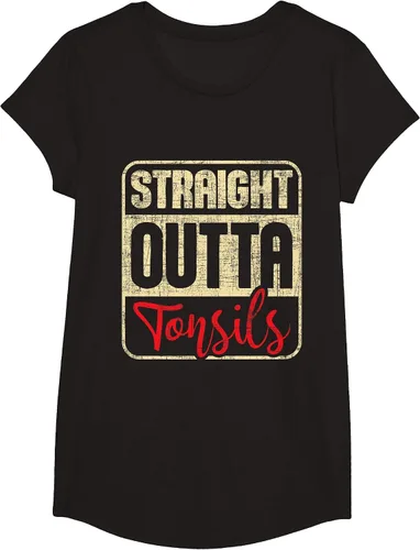 Vista 27 de Straight Outta Amígdalas - Camiseta de recuperación de cirugía de eliminación de amígdalas Asphalt Grey