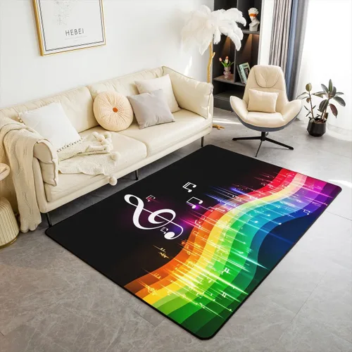 Vista 19 de jejeloiu Cute Mushroom Decor Rugs for Living Room Bedroom for Kids Boys Girls Area Rug 3x5 Botanical Plants Decorative Carpet Cartoon Mushrooms