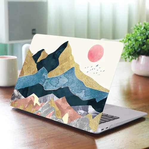 Vista 7 de iCasso - Funda para MacBook Air de 13 pulgadas 2020 M1 A2337, paisaje abstracto Funda protectora rígida para MacBook Air de 13 pulgadas 2019 2018