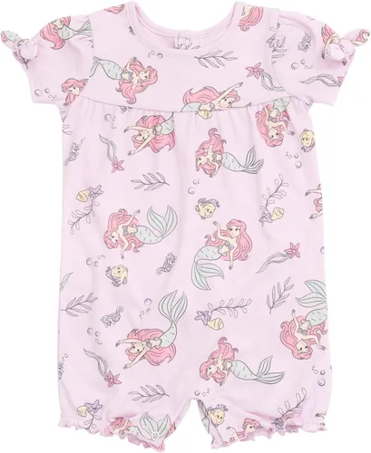 Vista 3 de Disney Paquete de 2 mamelucos de princesa Minnie Mouse Ariel para bebés recién nacidos a bebés