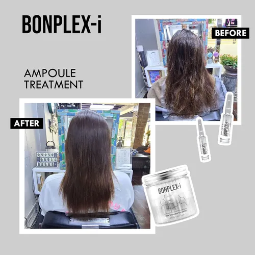 Vista 6 de i Tratamiento de ampollas Para todo tipo de cabello Daños y cabello seco Dimaleate Reconecta los enlaces disulfuro rotos dañados