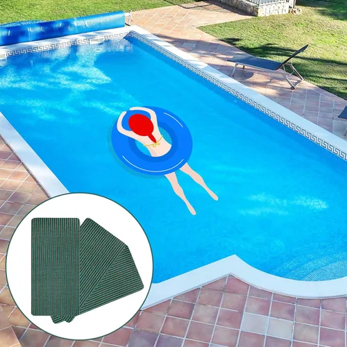 Vista 6 de Honoson Kit de parche para cubierta de seguridad para piscina, kit de reparación de cubierta de seguridad para piscina, parche autoadhesivo de malla