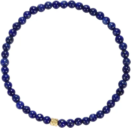 Vista 4 de Pulsera de lapislázuli hecha a mano, pulseras de piedras preciosas de cristal de chakra de la amistad, pulsera de protección con cuentas