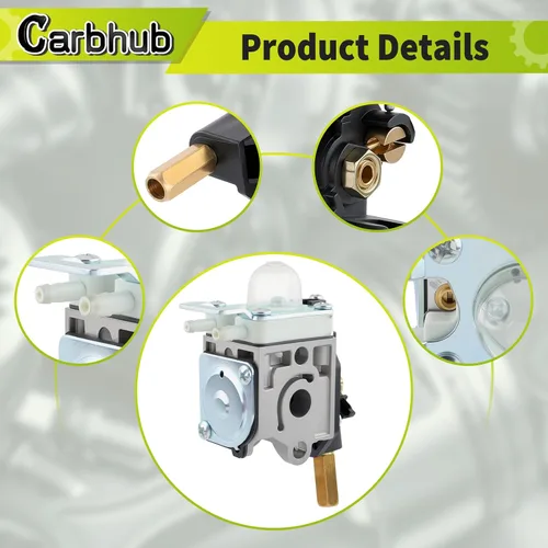 Vista 5 de Carbhub Carburador con bobina de encendido para Echo SRM 210 SRM-230 SRM211 GT200 HC150 HC151 PE200 PE201 PPF210 PPF211 Número de repuesto ZAMA