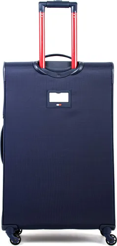 Vista 3 de Tommy Hilfiger Maleta unisex para adultos con ruedas Equipaje pequeño para equipaje de mano esencial de viaje marino Maleta de lado suave