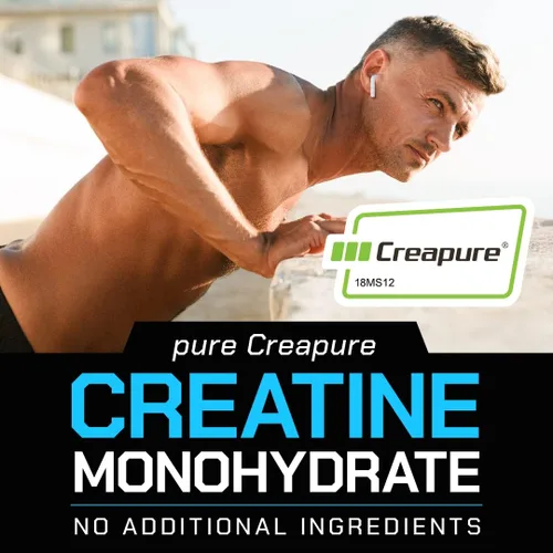 Vista 5 de Polvo de monohidrato de creatina Creapure, hecho por Muscle Feast Pre-entrenamiento o post-entrenamiento, premium Fácil de mezclar y sin gluten