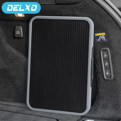 Vista 7 de Delxo Taburete Escalón Plegable - Metal de Un Escalón para Adultos, Resistente, Capacidad Máxima de 330 libras, Antideslizante para RV, Cocina