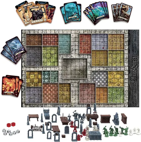Vista 2 de Hasbro Gaming Avalon Hill HeroQuest Sistema de Juego de Mesa de Tablero, Juego de Aventura Inmersivo de Rastreo de Mazmorras de Fantasía para Edades