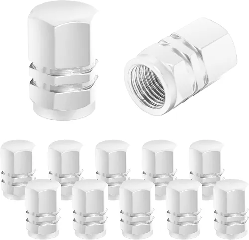 Vista 10 de 12 PCS tapones para válvulas de neumáticos de automóvil, tapas herméticas, universales para automóviles, bicicletas, motocicletas, SUV, accesorios