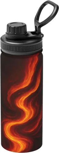 Vista 14 de Scarlet Eye Printed Insulated Water Bottle, 18oz Stainless Steel Funny Travel Mug, Leakproof Hot & Cold for Sports, Gym, Hiking