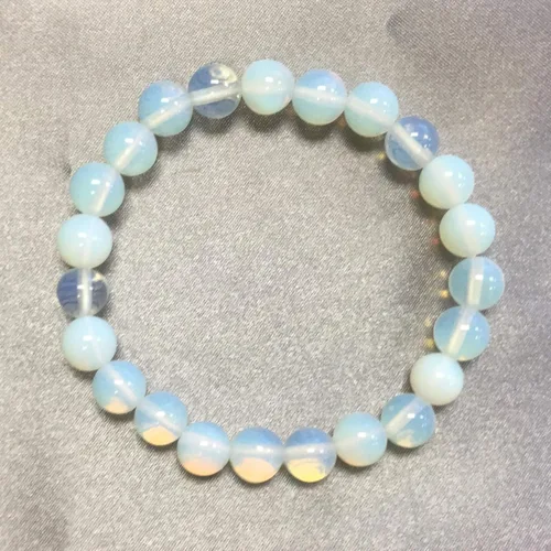 Vista 556 de Gem Avenue Handmade Round Bead Stretch Bracelet Unisex Natural Stone Beaded Jewelry for Men & Women, Elastic Wristband for Daily Wear