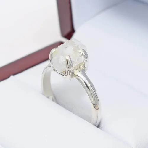 Vista 4 de Starborn - Anillo de cristal de fenacita (3,0 cts) transparente